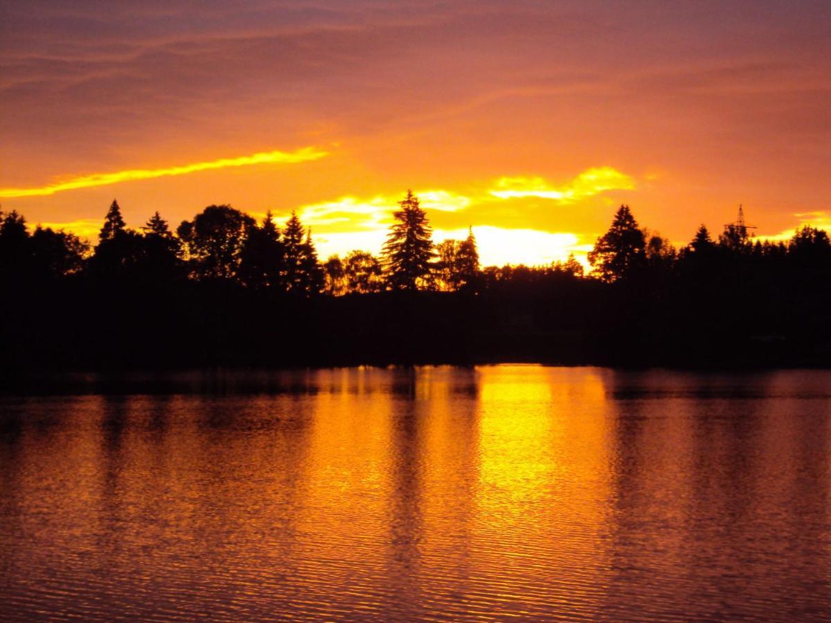 Direkt Am See Mit Bergblick Seeg Kültér fotó